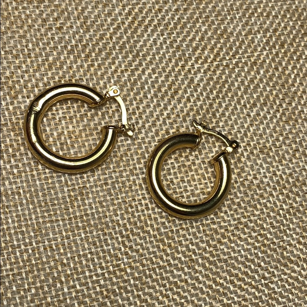 Gold Tube Hoops